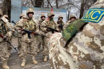 قوات حفظ السلام في طاجيكستان تغادر كازاخستان و تصل الي ارض الوطن