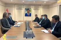 وزير الصناعة طاجيكستان يلتقي  مع ممثل بنك التنمية الآسيوي في طاجيكستان
