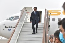 بداية الزيارة الرسمية لرئيس المجلس الوطني التابع للمجليس العالي, رئيس مدينة دوشنبه الي جمهورية أذربيجان