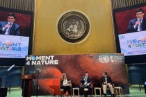 “لحظة من الطبيعة”. شارك الوفد الطاجيكي في مناقشة رفيعة المستوى في مقر الأمم المتحدة