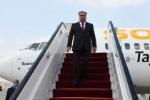 رئيس جمهورية طاجيكستان امام علي رحمان عاد الي ارض الوطن مساء اليوم من قيرغيزستان
