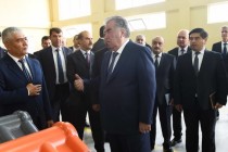 زعيم الأمة رئيس جمهورية طاجيكستان إمام على رحمان يزور مدينة إسترفشان