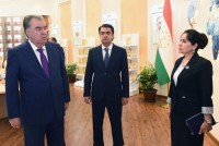 رئيس جمهورية طاجيكستان إمام على رحمان يفتتح مبنى إداريًا وتعليميًا جديدًا لمعهد ” ساتم ألوغ زاده” للغات