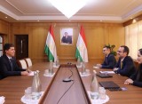 ذفقي ذفقزاده يجتمع مع وفد البنك الدولي بقيادة المندوب الدائم للبنك الدولي في الجمهورية طاجيكستان  أوزان سيفيملي