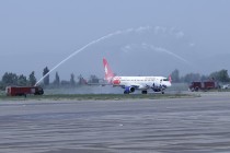 شركة “بوتا إيرويز” للطيران تقوم بأول رحلة مباشرة على خط باكو – دوشنبه – باكو
