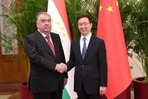 رئيس الدولة إمام علي رحمان يلتقي مع نائب رئيس جمهورية الصين الشعبية هان تشنغ