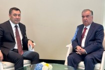 لقاء رئيس جمهورية طاجيكستان  إمام علي رحمان برئيس جمهورية قيرغيزستان صدير جباروف