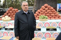رئيس الدولة إمام علي رحمان يتعرف على أنشطة مزرعة “حاصله” ومعرض المنتجات الزراعية بمنطقة رودكي