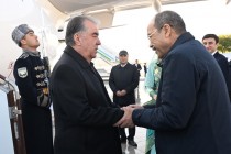بدأت زيارة العمل لرئيس جمهورية طاجيكستان إمام علي رحمان إلى جمهورية أوزبكستان