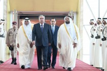 بدأ زيارة الدولة لرئيس جمهورية طاجيكستان إمام علي رحمان إلى دولة قطر
