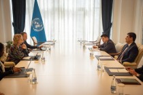 مناقشة المبادرة العالمية لرئيس جمهورية طاجيكستان بشأن حماية الأنهار الجليدية مع ممثل الأمم المتحدة في طشقند