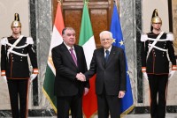 لقاء مع رئيس جمهورية إيطاليا سيرجيو ماتاريلا
