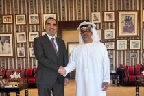 لقاء سفير طاجيكستان في الإمارات مع مدير هيئة أبوظبي للاستثمار