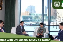 ممثل طاجيكستان الدائم لدى الأمم المتحدة يبحث قضايا المياه مع المبعوثة الخاصة للأمين العام في