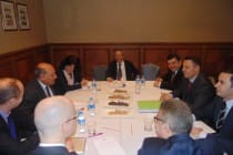 ملاقات معاون اول رئیس بانک ملی تاجیکستان با رئیس بانک اروپایی تجدید و رشد