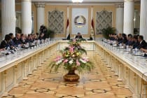 اشتراک پیشوای ملت در نشست شورای ملی رشد نزد رئیس جمهوری تاجیکستان