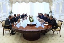 دیدار و ملاقات رئیس جمهوری تاجیکستان با محمد اشرف غنی