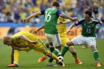 ایرلند شمالی تیم فوتبال اوکراین را با نتیجه 2 بر صفر شکست داد