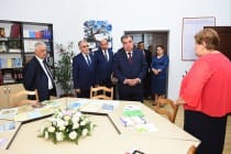 پیشوای ملت ساختمان جدید دانشگاه اسلاوی تاجیکستان و روسیه را افتتاح کرد