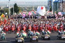 اشتراک رئیس جمهوری تاجیکستان در مراسم رژه نظامی و راهپیمای به مناسبت سالگرد استقلال کشورمان در استان سغد