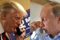 ولادیمیر پوتین با رئیس جمهور منتخب آمریکا تماس تلفنی انجام داد