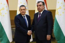 ملاقات پیشوای ملت امامعلی رحمان با رستم عظیمف معاون نخست وزیر جمهوری ازبکستان