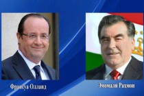 پیام تبریک فرانسوا اولاند رئیس جمهور فرانسه به امامعلی رحمان رئیس جمهوری تاجیکستان