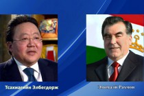 تساخیاگین البگدورج رئیس جمهوری مغولستان به امامعلی رحمان پیام تبریک ارسال کرد