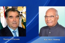 تبادل پیام‌ های تبریک امامعلی رحمان، رئیس جمهوری تاجیکستان و رام نات کوویند، رئیس جمهوری هندوستان