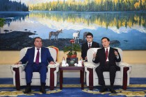 ملاقات امامعلی رحمان رئیس جمهوری تاجیکستان در منطقه مستقل سین کیانگ اویور جمهوری خلق چین