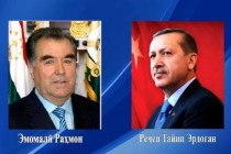 گفتگوی تلفنی امامعلی رحمان، رئیس جمهوری تاجیکستان با رجب طییب اردوغان، رئیس جمهوری ترکیه