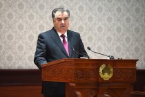 اشتراک امامعلی رحمان، رئیس جمهوری تاجیکستان در مراسم عیدانه به افتخار روز کارمندان مقامات امنیت ملی