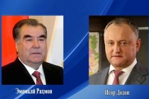 تبادل پیام های تبریک میان امامعلی رحمان، رئیس جمهوری تاجیکستان و ایگور دودون، رئیس جمهوری مولداوی