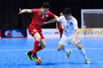 پیروزی تیم منتخب فوتسال تاجیکستان بر تیم کره جنوبی