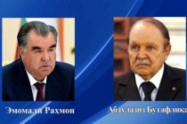پیام تسلیت پیشوای ملت امامعلی رحمان به عبدالعزیز بوتفلیقه، رئیس جمهوری خلق-دمکراتیک الجزایر