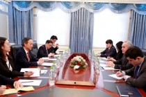 دیدار و گفتگوی نظام‌الدین زاهدی با کوون یون او، سفیر جمهوری کره در تاجیکستان