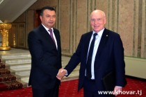 ملاقات نخست وزیر تاجیکستان با رئیس کمیته اجرائیه و دبیر اجرائیه اتحادیه کشورهای مستقل