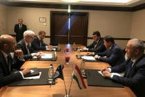 دیدار و گفتگوی وزیر کشور تاجیکستان با دبیر کل اینترپل