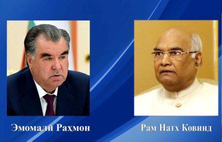 پیام تسلیت امامعلی رحمان، رئیس جمهوری تاجیکستان به رام ناته کوویند، رئیس جمهوری هند