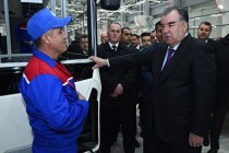 افتتاح کارخانه تولید اتوبوس در شهر دوشنبه