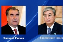 پیام تبریک رئیس جمهوری تاجیکستان امامعلی رحمان به قاسم ژامرت توکا‌یف، رئیس عملکننده جمهوری قزاقستان