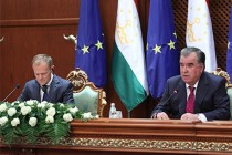 بیانیه مطبوعاتی امامعلی رحمان، رئیس جمهوری تاجیکستان پس از مذاکرات با دونالد تاسک، رئیس شورای اتحادیه اروپا