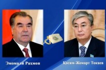 صحبت تلفنی امامعلی رحمان، رئیس جمهوری تاجیکستان با قاسم جومارت توقایف، رئیس جمهوری قزاقستان