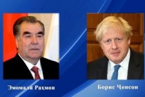 امامعلی رحمان، رئیس جمهوری تاجیکستان به بوریس جانسون، نخست وزیر پادشاهی متحده بریتانیای کبیر و ایرلاند شمالی پیام تبریک ارسال کردند
