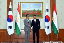 در دوشنبه ملاقات و مذاکرات هیئت های رسمی دولت تاجیکستان و دولت کره برگزار شد