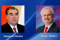 امامعلی رحمان، رئیس جمهوری تاجیکستان به ایگیلس لیویتس، رئیس تازه انتخاب جمهوری لتونی پیام تبریک ارسال کردند