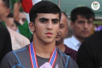 غنیجان غنییف، کشتی گیر نوجوان تاجیک در بازی های آسیا مدال طلا کسب کرد