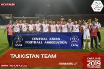 تیم ملی فوتبال جوانان تاجیکستان برنده مدال نقره مسابقه ” CAFA-2019″ گردید