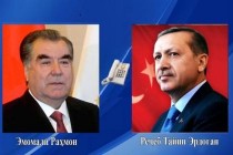 امامعلی رحمان، رئیس جمهوری تاجیکستان با رجب طیب اردوغان، رئیس جمهوری ترکیه گفتگوی تلفنی انجام دادند