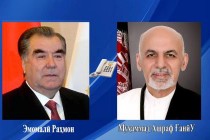 امامعلی رحمان، رئیس جمهوری تاجیکستان با محمد اشرف غنی، رئیس جمهور جمهوری اسلامی افغانستان صحبت تلفنی انجام دادند